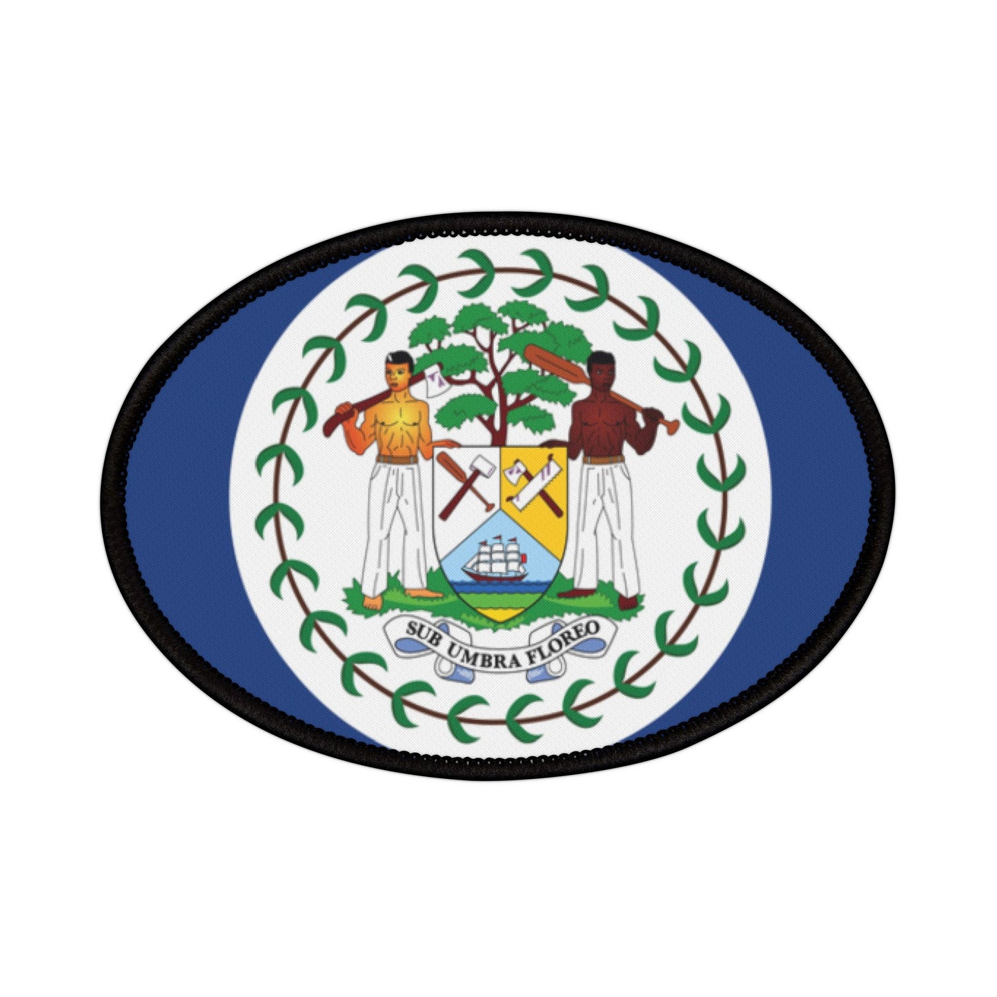 Flag Village Belize Flag Embroidery Iron-On Patches