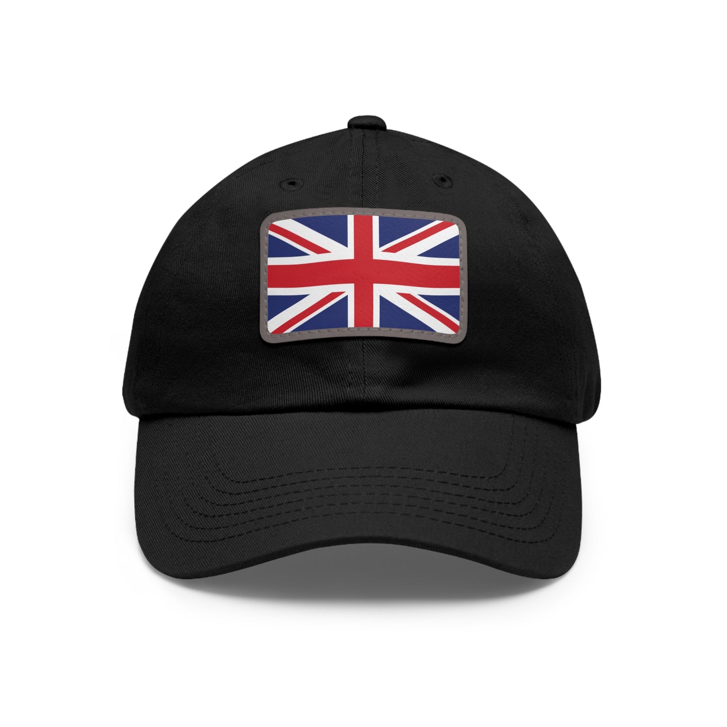 Flag Village United Kingdom Flag Hat Cap with Leather Patch