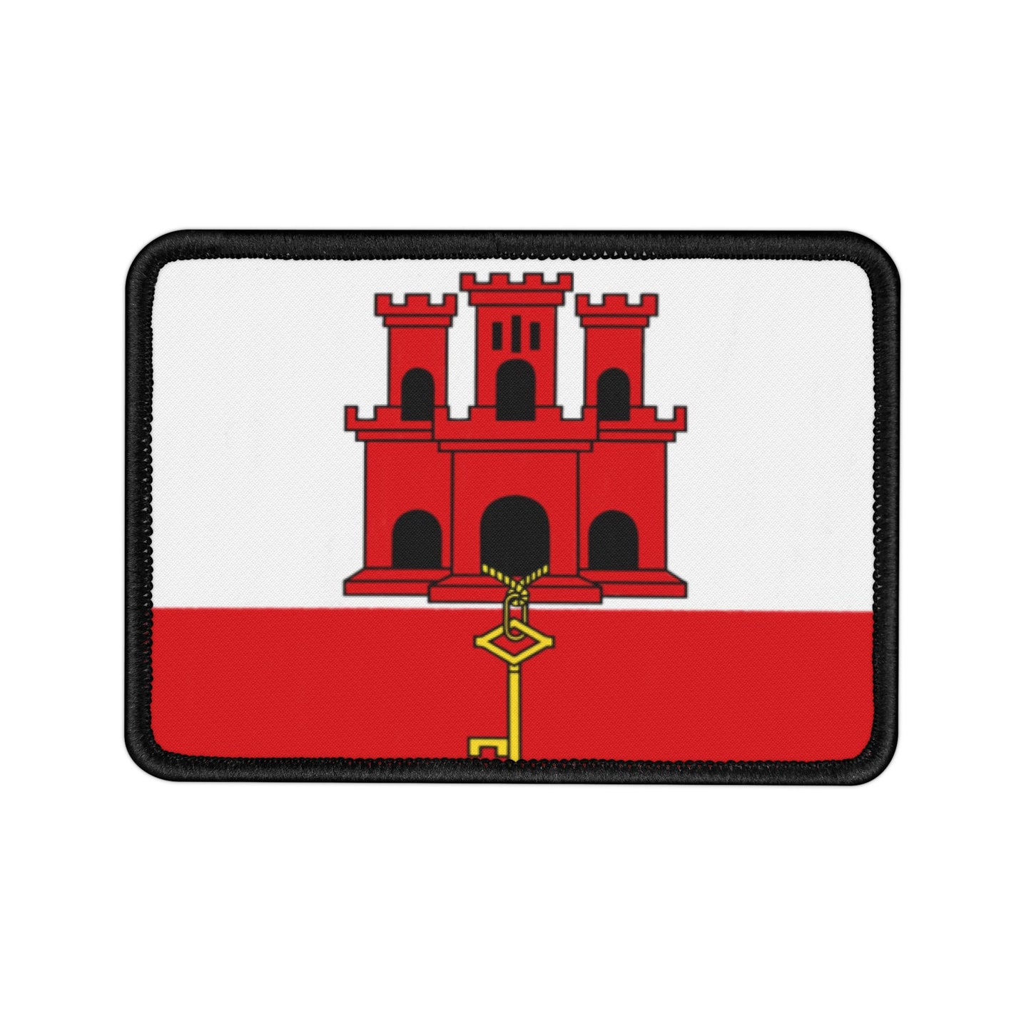 Flag Village Gibraltar Flag Embroidery Iron-On Patches