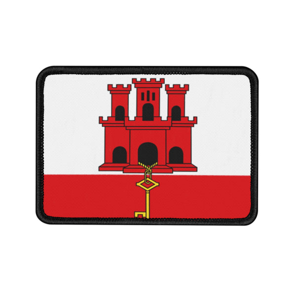 Flag Village Gibraltar State Flag Embroidered Iron-On Patch
