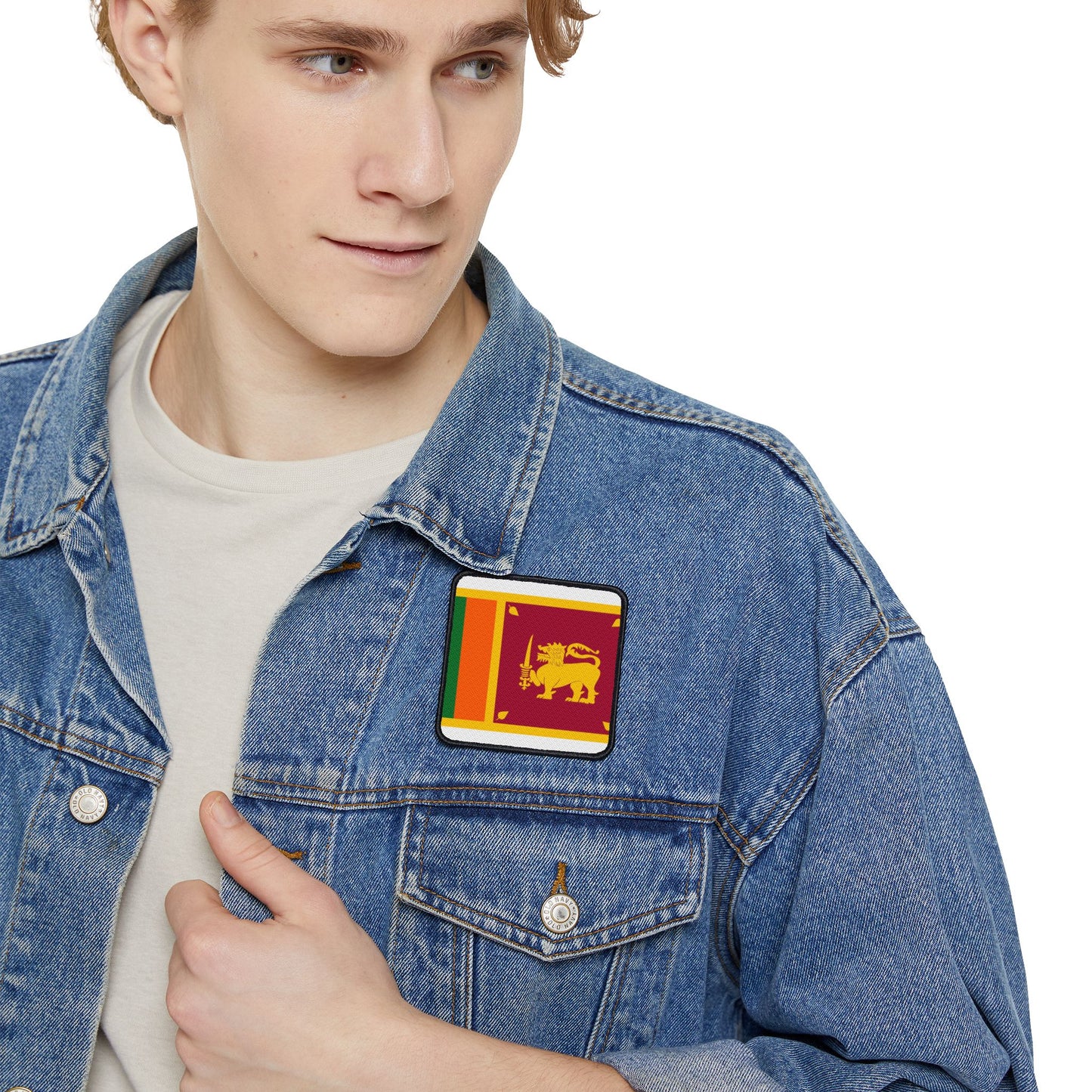 Flag Village Sri Lanka Flag Embroidery Iron-On Patches