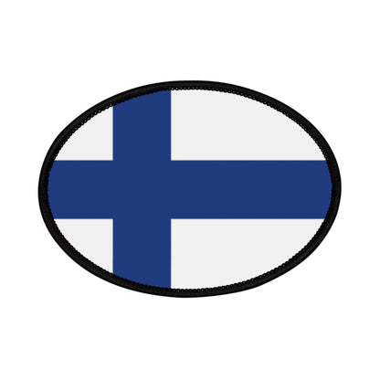 Flag Village Finland Flag Embroidery Iron-On Patches