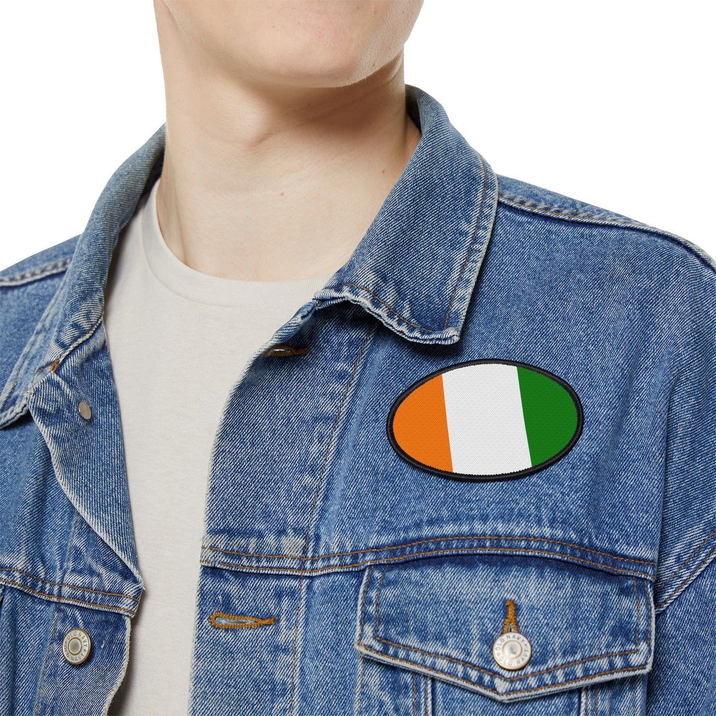 Flag Village Cote D'Ivoire(Ivory Coast) Flag Embroidery Iron-On Patches