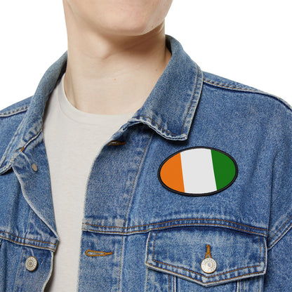 Flag Village Cote D'Ivoire(Ivory Coast) Flag Embroidery Iron-On Patches