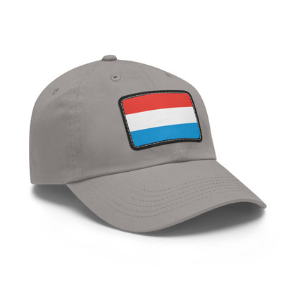 Flag Village Luxembourg Flag Hat Cap with Leather Patch