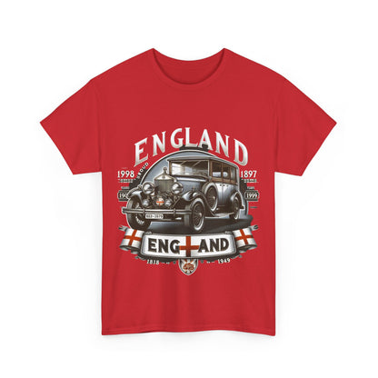 Flag Village UK Vintage Car Flag T-SHIRT Heavy Cotton Tee UK0013