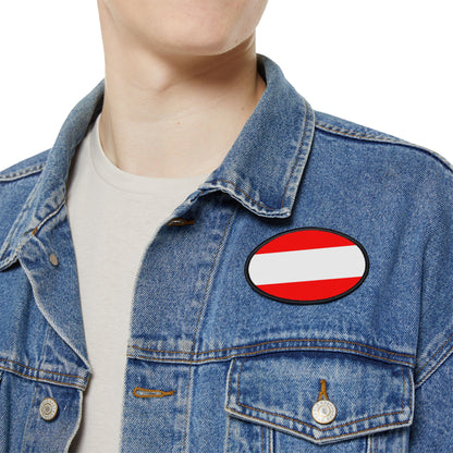 Flag Village Austria Flag Embroidery Iron-On Patches