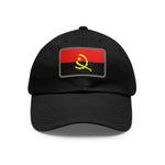 Flag Village Angola Flag Hat Cap with Leather Patch