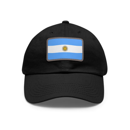Flag Village Argentina Flag Hat Cap with Leather Patch