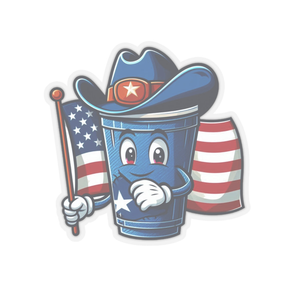 Flag Village USA TEXAS State Flag Sticker 2", 3", 4", 6" TX02