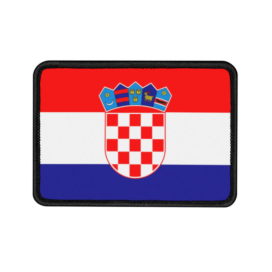 Flag Village Croatia Flag Embroidery Iron-On Patches