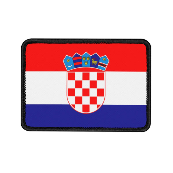 Flag Village Croatia State Flag Embroidered Iron-On Patch