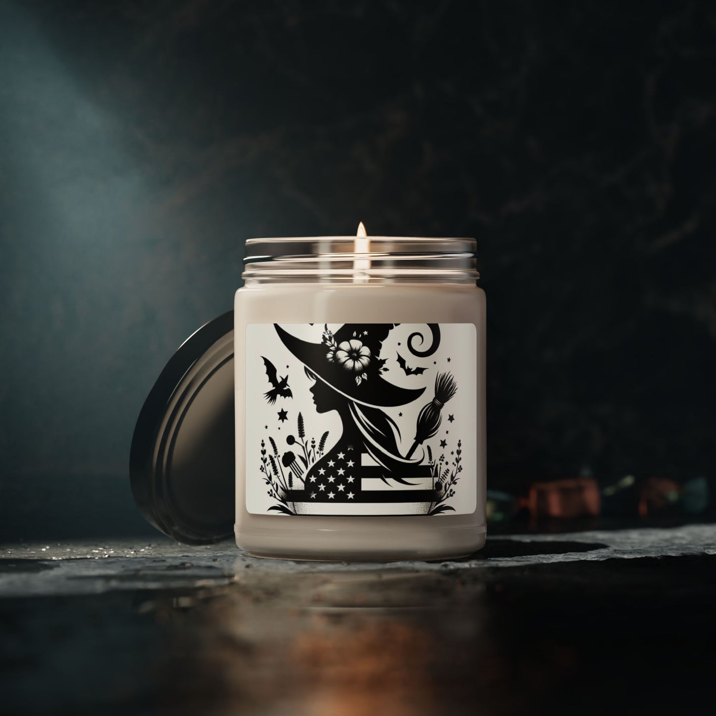 Flag Village Halloween Pretty Witch Scented Soy Candle, 9oz HW0028