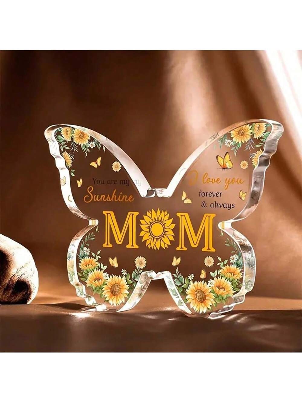 Flag Village Mother's Day Gifts For Mom Grandma Nana DIY Unique Mom Birthday Gift Ideas Butterfly-Shaped Acrylic Keepsake Gifts For Mothers Day