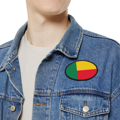 Flag Village Benin Flag Embroidery Iron-On Patches