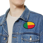Flag Village Benin Flag Embroidery Iron-On Patches