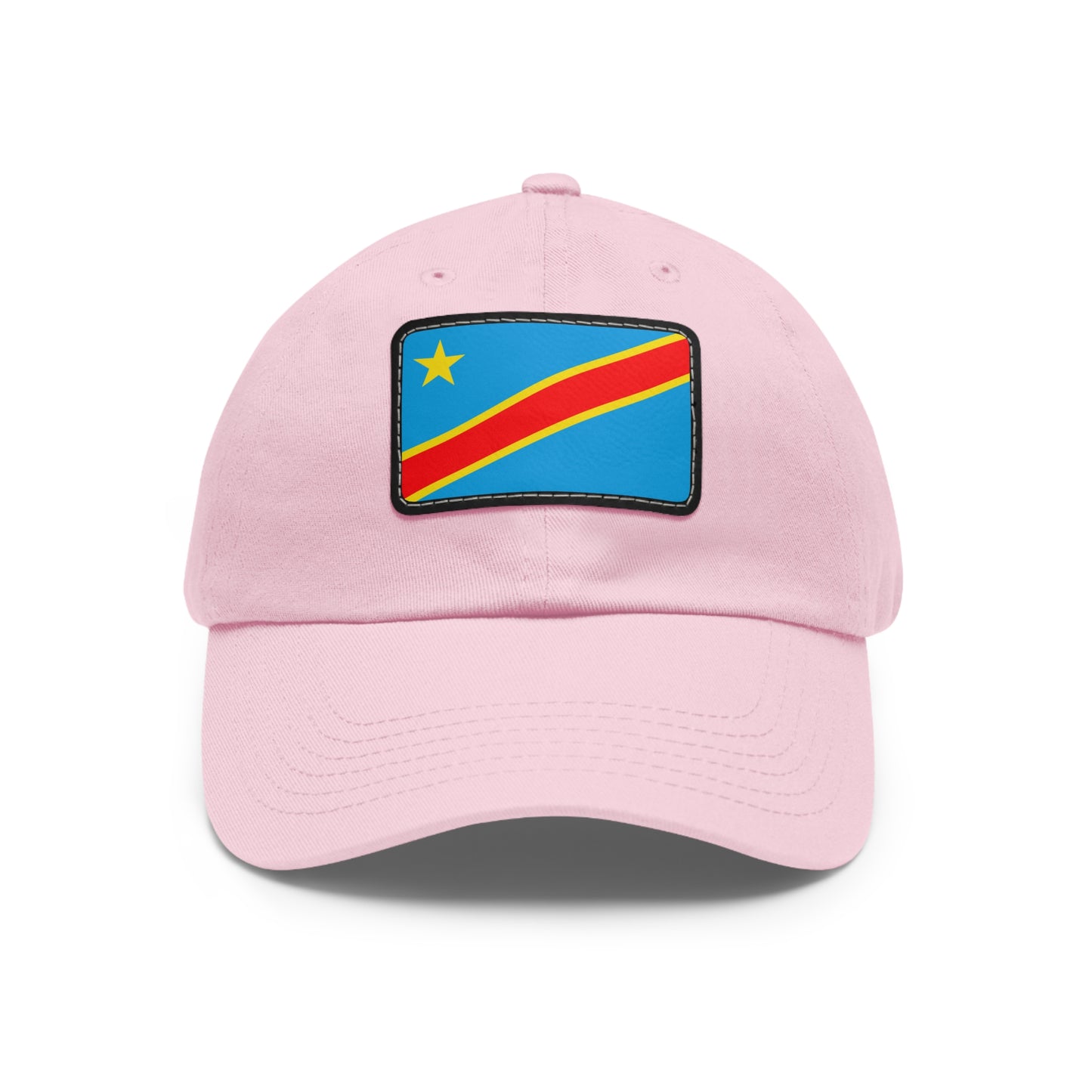 Flag Village Democratic Republic Of The Congo Flag Hat Cap with Leather Patch