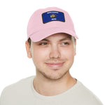 Flag Village USA Wisconsin State Flag Hat Cap with Leather Patch