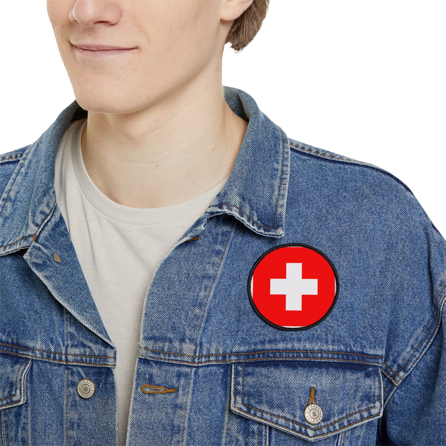 Flag Village Switzerland Flag Embroidery Iron-On Patches