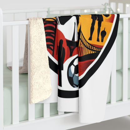 Flag Village Germany Sporting Flag Sherpa Fleece Blanket DEUO010