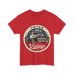 Flag Village USA Vintage Car Flag T-SHIRT Heavy Cotton Tee USA0013
