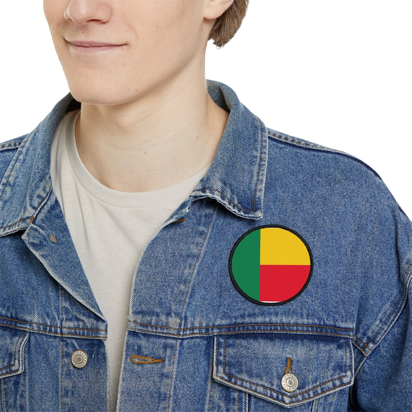 Flag Village Benin Flag Embroidery Iron-On Patches