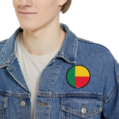 Flag Village Benin Flag Embroidery Iron-On Patches