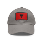 Flag Village Albania Flag Hat Cap with Leather Patch