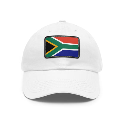 Flag Village South Africa Flag Hat Cap with Leather Patch