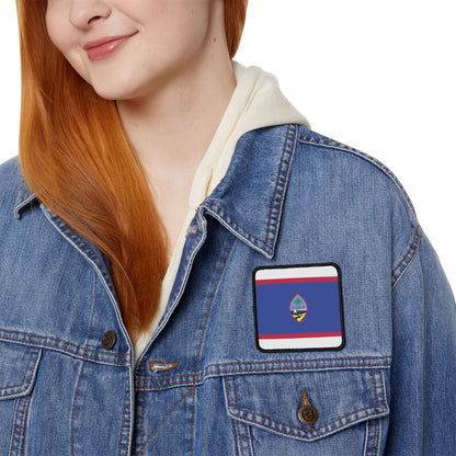 Flag Village Guam Flag Embroidery Iron-On Patches