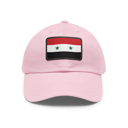 Flag Village Syria Flag Hat Cap with Leather Patch