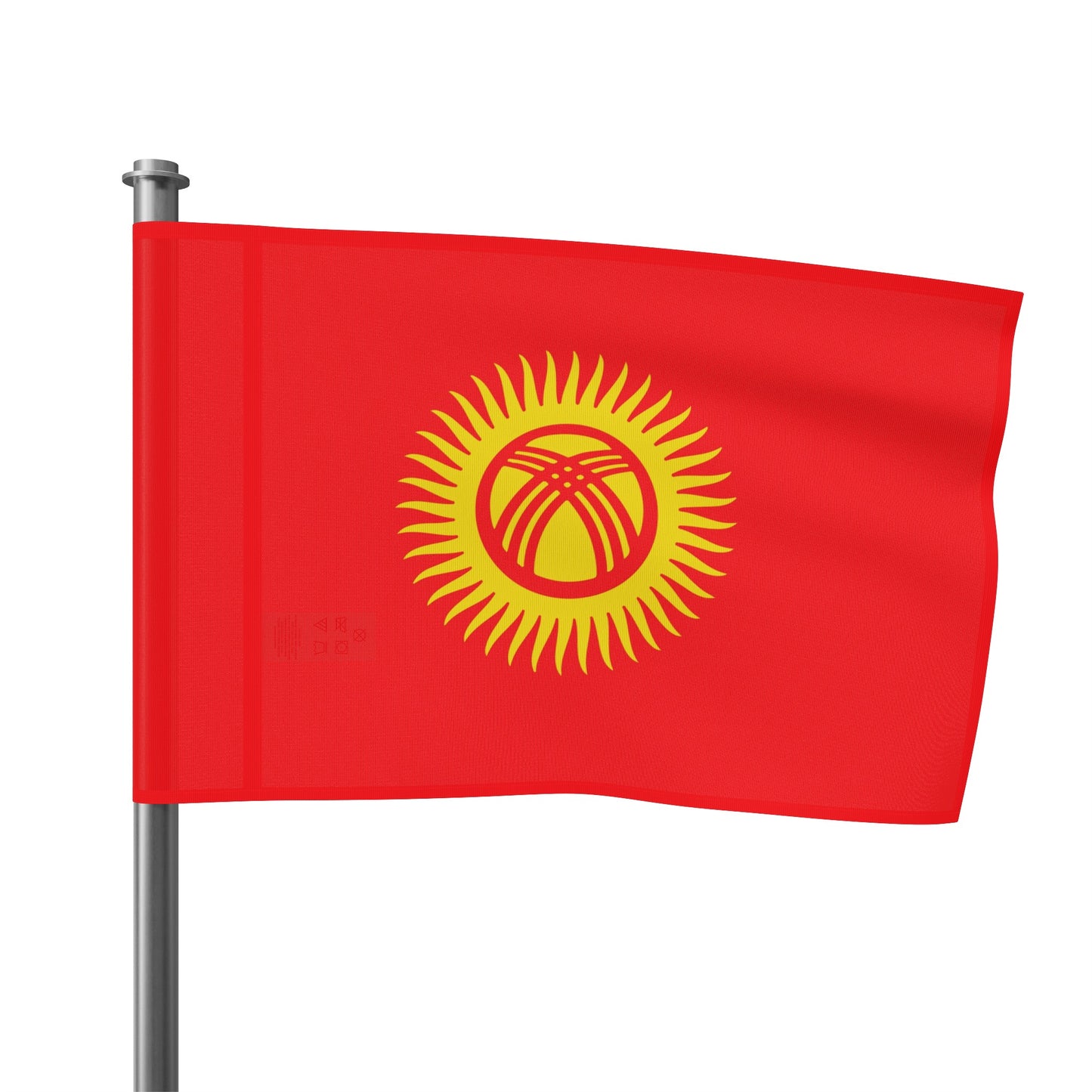 Flag Village Kyrgyzstan Flag 18" x 12" / 36" x 24" / 60" x 36"