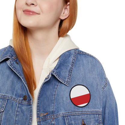 Flag Village Poland Flag Embroidery Iron-On Patches