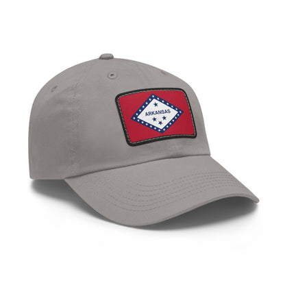 Flag Village USA American Arkansas State Flag Hat Cap with Leather Patch