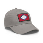 Flag Village USA American Arkansas State Flag Hat Cap with Leather Patch
