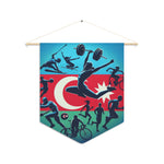 Flag Village Azerbaijan Flag Pennant Sporting Home Wall decoration AZE0001