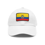 Flag Village Ecuador Flag Hat Cap with Leather Patch