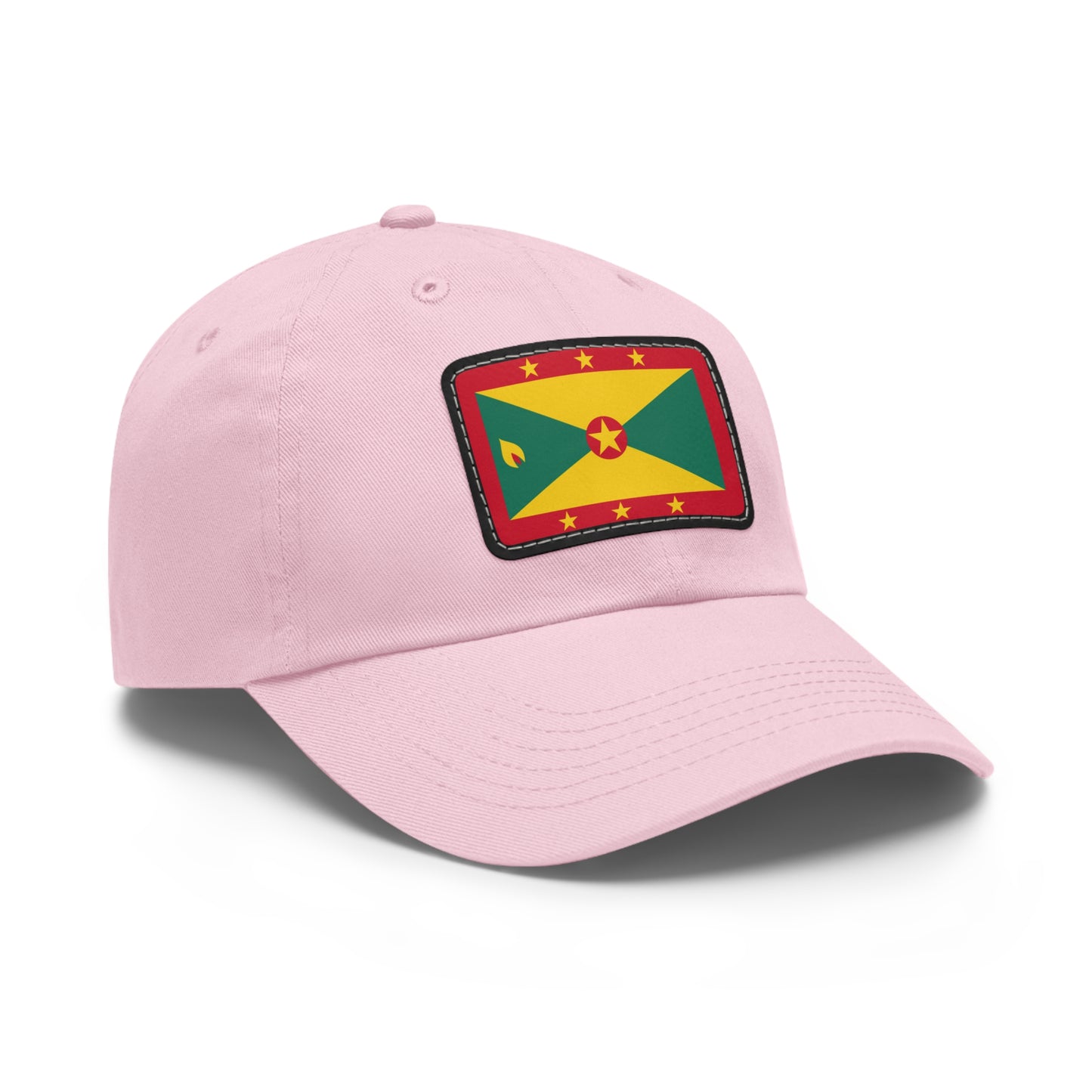 Flag Village Grenada Flag Hat Cap with Leather Patch