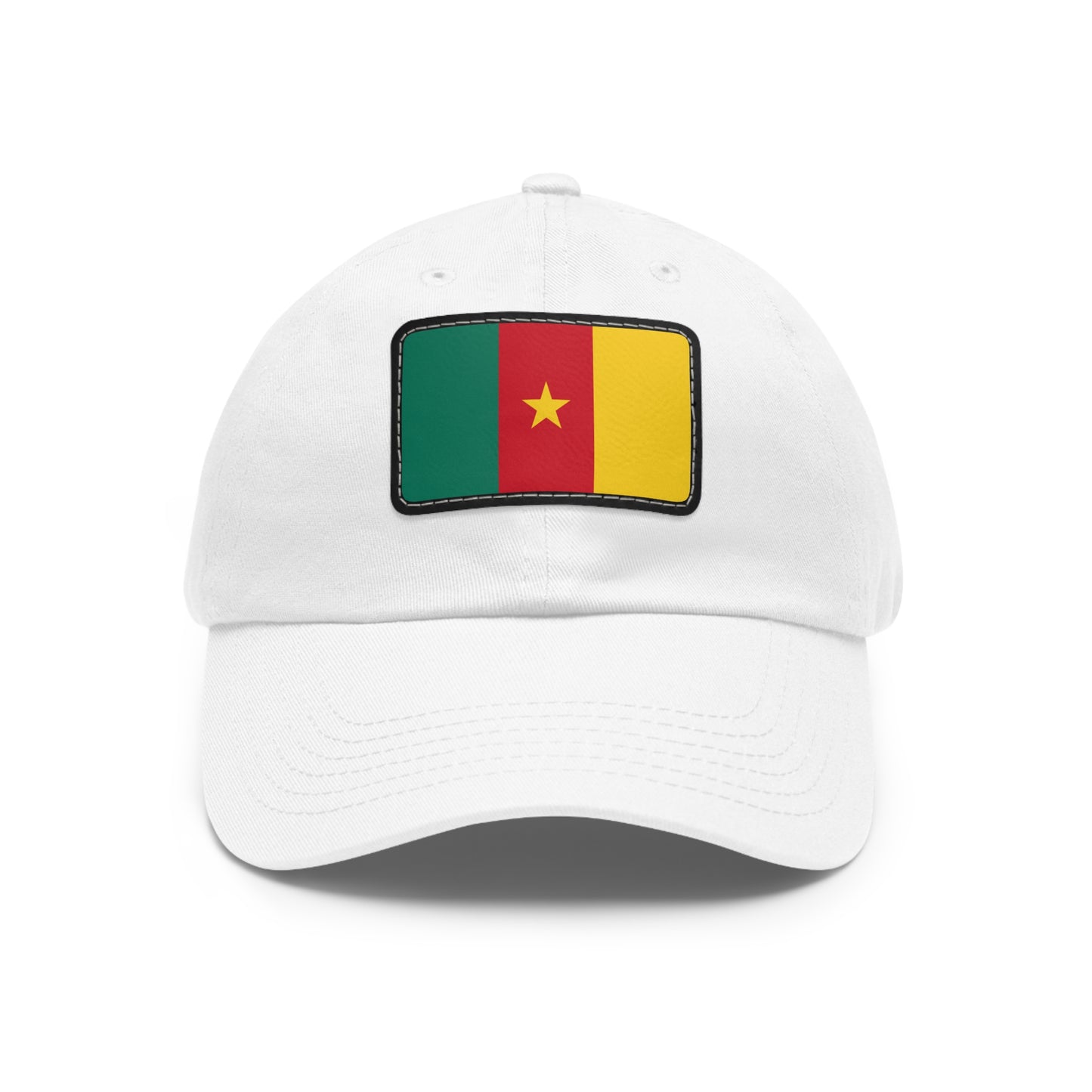 Flag Village Cameroon Flag Hat Cap with Leather Patch