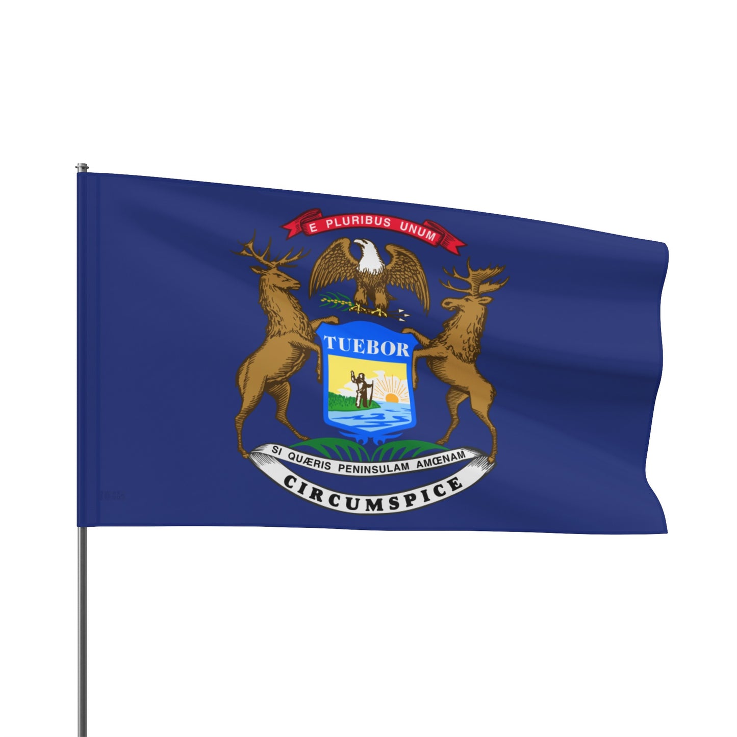 Flag Village USA Michigan State Flag 18" x 12" / 36" x 24" / 60" x 36"
