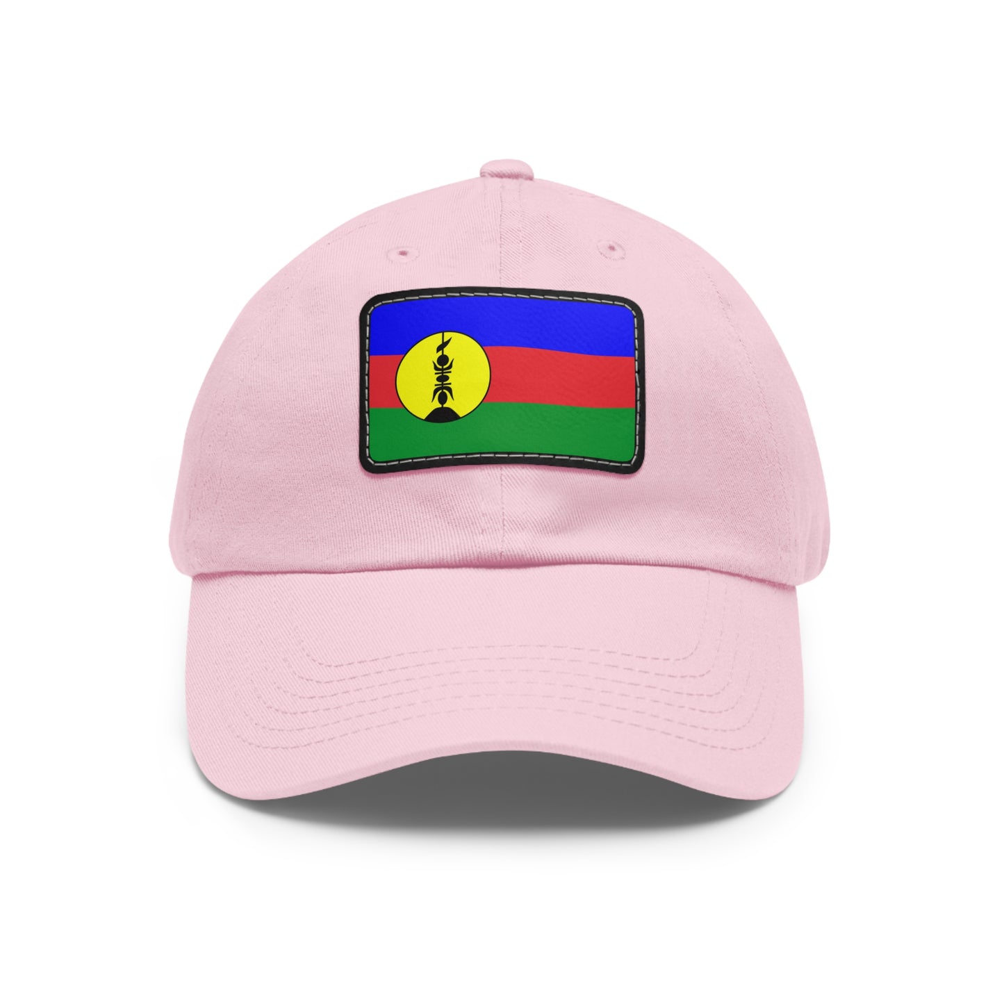Flag Village New Caledonia Flag Hat Cap with Leather Patch