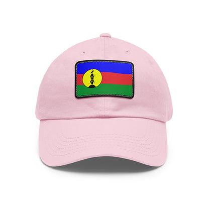 Flag Village New Caledonia Flag Hat Cap with Leather Patch