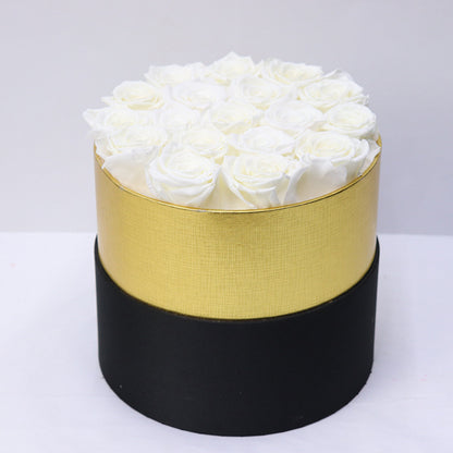 Flag Village Immortal Flower Hug Bucket 18 Roses Box Mother's Day Tanabata Valentine's Day Gift