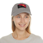 Flag Village Papua New Guinea Flag Hat Cap with Leather Patch