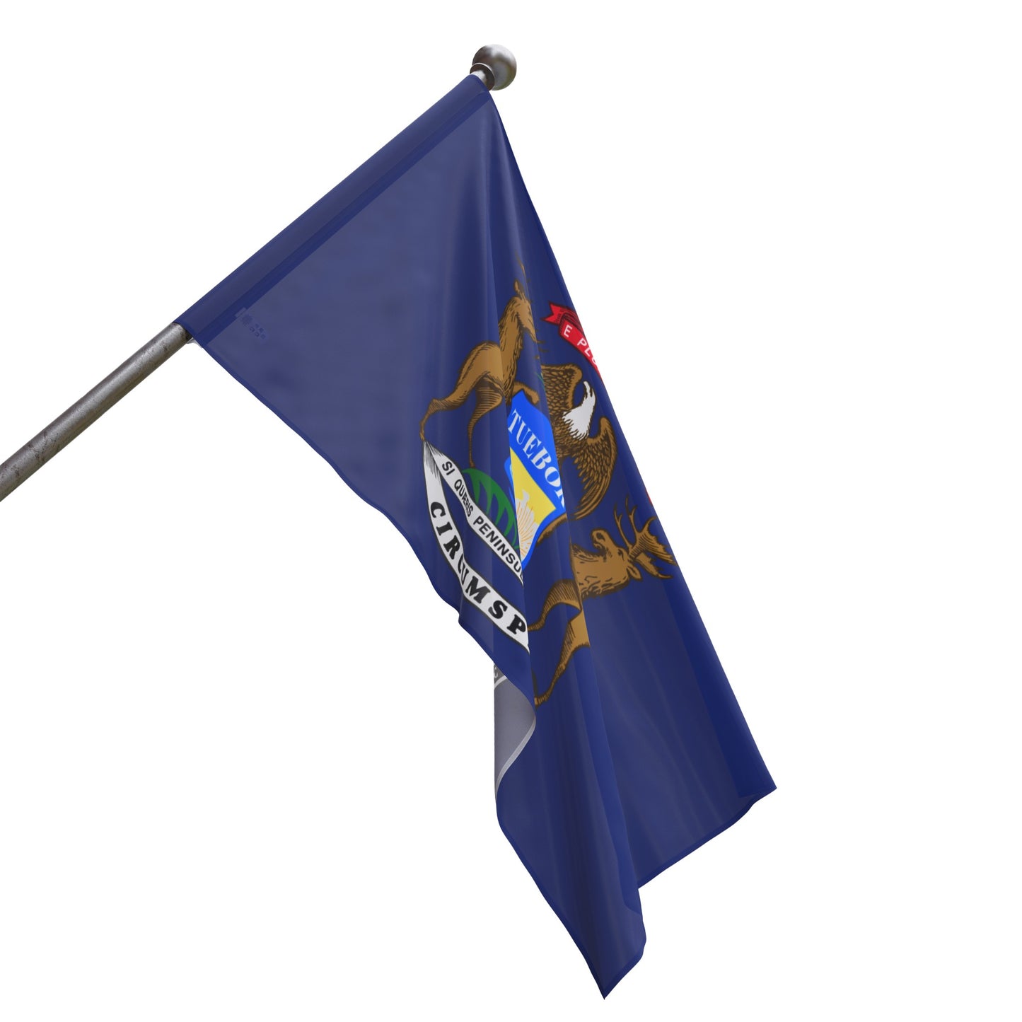 Flag Village USA Michigan State Flag 18" x 12" / 36" x 24" / 60" x 36"