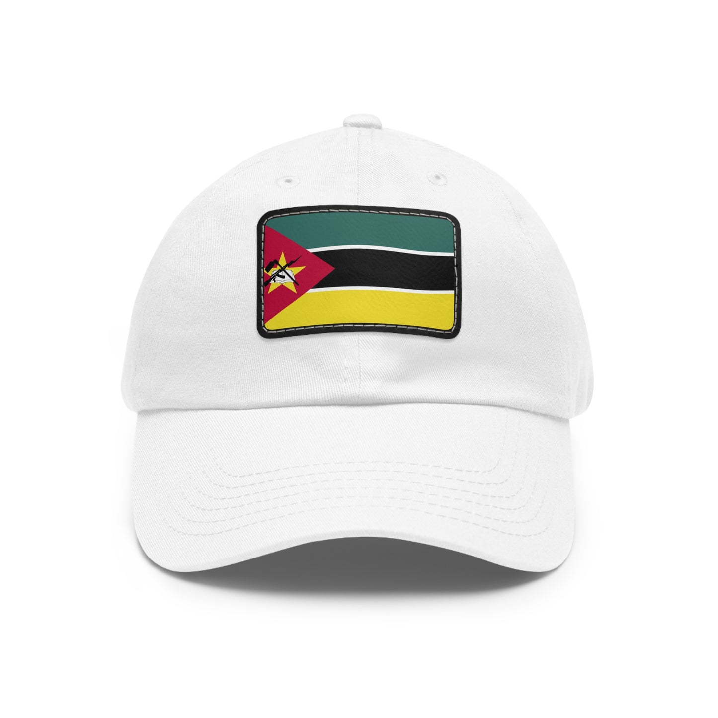 Flag Village Mozambique Flag Hat Cap with Leather Patch