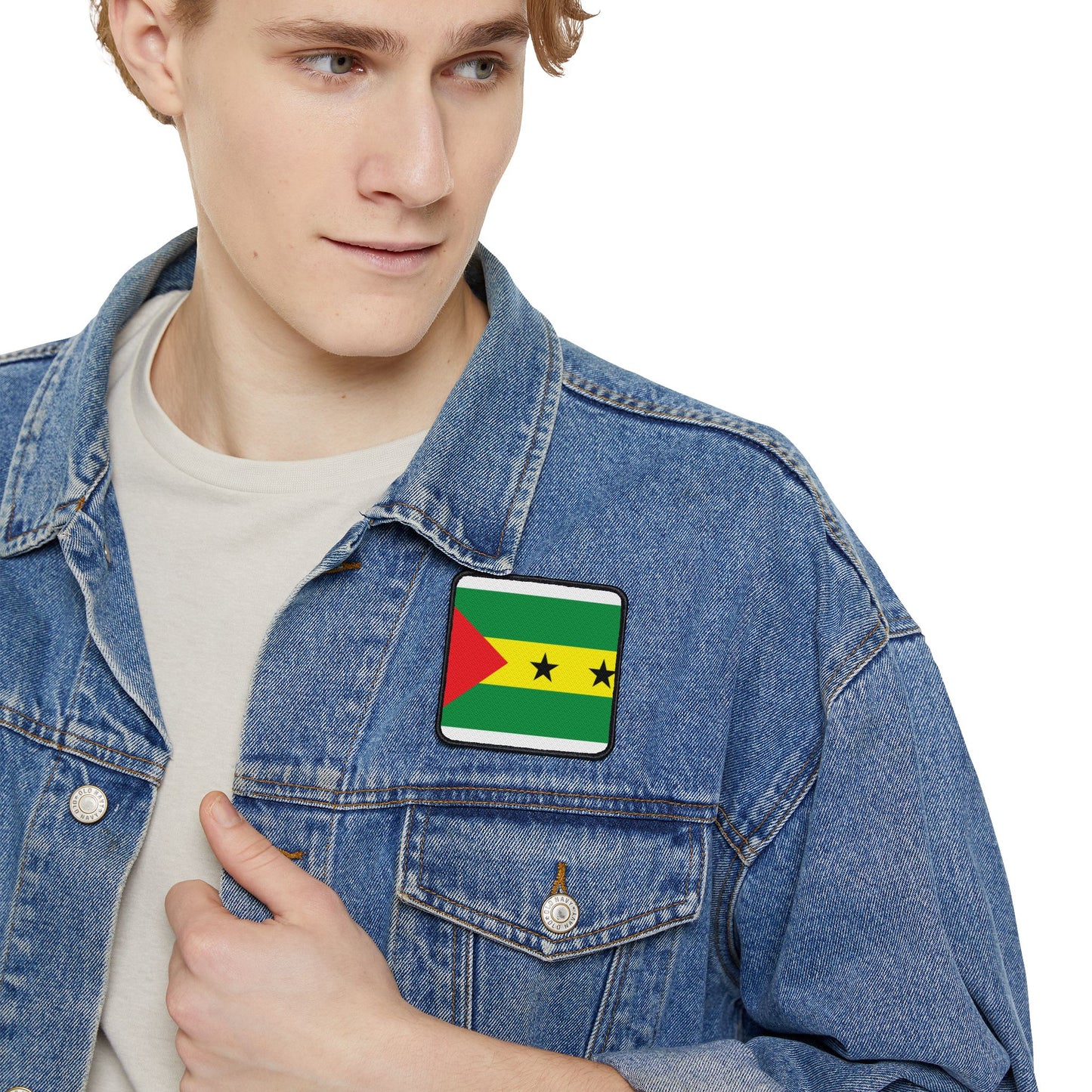 Flag Village Sao Tome And Principe Flag Embroidery Iron-On Patches
