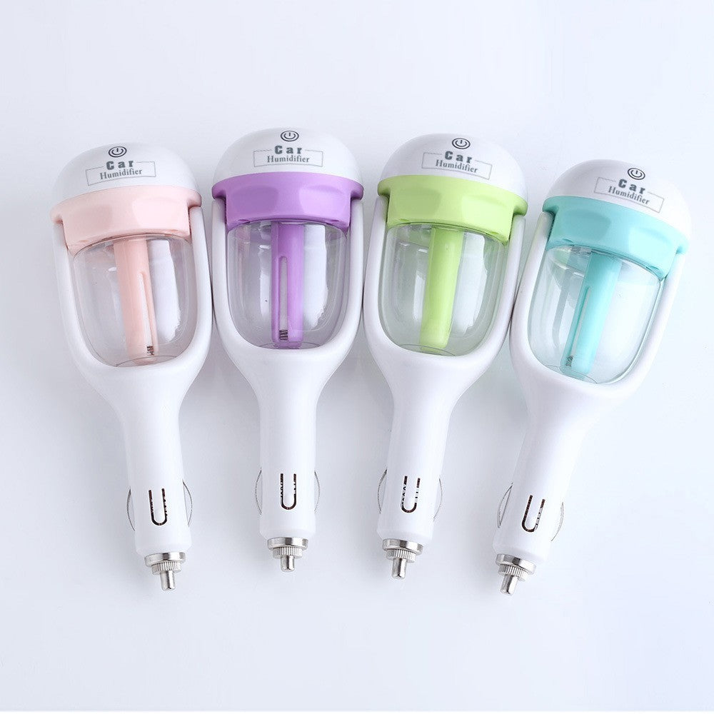 Flag Village Auto Tools Mini 12V Car Steam Humidifier Air Purifier Aroma Diffuser Essential Oil Diffuser Car Humidifier
