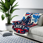 Flag Village Czech Sporting Flag Fleece Blanket 50" x 60"