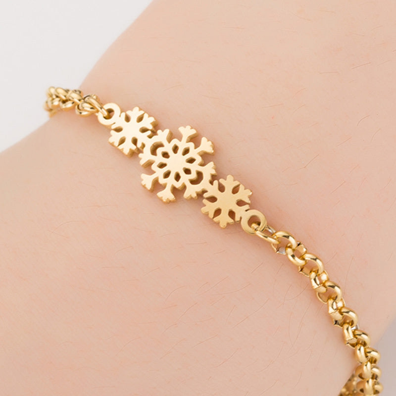 Flag Village Gold Color Charms Bracelet Femme Stainless Steel Women Jewelry Lucky Origami Elephant Bracelets Friendship Gifts